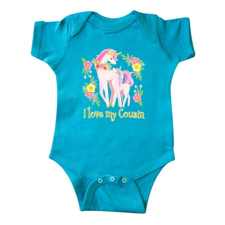 Inktastic I Love My Cousin Unicorn with Pink and Yellow Flowers Gift Baby Boy or Baby Girl Bodysuit
Inktastic I Love My Cousin Unicorn with Pink and Yellow Flowers Gift Baby Boy or Baby Girl Bodysuit