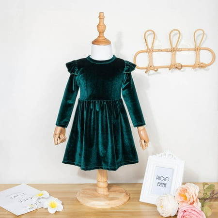 Juebong Kids Girls Dresses Savings Toddler Kids Baby Girls Fashion Cute Solid Color Long Sleeves Single Fleece Princess Dress
Juebong Kids Girls Dresses Savings Toddler Kids Baby Girls Fashion Cute Solid Color Long Sleeves Single Fleece Princess Dress