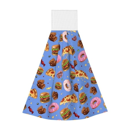 Qekee Fastfoods Print Hanging Kitchen Towels Coral Velvet Wipe Hand Towel Absorbent Hand Towels Microfiber Tie Towel for Bathroom Kitchen Decor
Qekee Fastfoods Print Hanging Kitchen Towels Coral Velvet Wipe Hand Towel Absorbent Hand Towels Microfiber Tie Towel for Bathroom Kitchen Decor