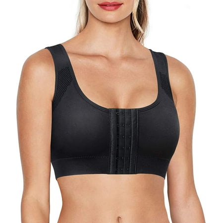 Molutan Front Closure Bras Women Posture Bras with Back Support Full Coverage Wireless Tops Adjustable Posture Corrector(Black XL)
Molutan Front Closure Bras Women Posture Bras with Back Support Full Coverage Wireless Tops Adjustable Posture Corrector(Black XL)