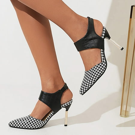 Zanvin Womens Sandals Clearance Women s Shoes Elastic Band Sandals Super High Heel Pointed Toe Casual Plaid Stilettos Black 42
Zanvin Womens Sandals Clearance Women s Shoes Elastic Band Sandals Super High Heel Pointed Toe Casual Plaid Stilettos Black 42