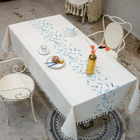 UMMH Leaves Decorative Linen Tablecloth With Tassel Waterproof Oilproof Thick Rectangular Wedding Dining Tea Table Cloth
UMMH Leaves Decorative Linen Tablecloth With Tassel Waterproof Oilproof Thick Rectangular Wedding Dining Tea Table Cloth