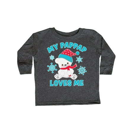 Inktastic Polar Bear My Pappap Loves Me in Santa Hat with Snowflakes Gift Toddler Boy or Toddler Girl Long Sleeve T-Shirt
Inktastic Polar Bear My Pappap Loves Me in Santa Hat with Snowflakes Gift Toddler Boy or Toddler Girl Long Sleeve T-Shirt