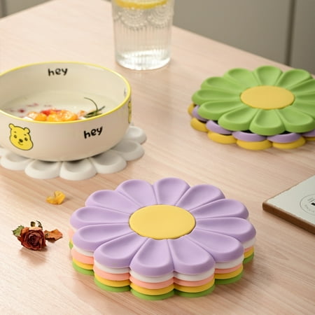 ELENXS Daisy Flower Heat Insulation Placemat Pad Kitchen Table Mat Anti-scalding Washable Reusable Drink Coaster Countertop Mat
ELENXS Daisy Flower Heat Insulation Placemat Pad Kitchen Table Mat Anti-scalding Washable Reusable Drink Coaster Countertop Mat