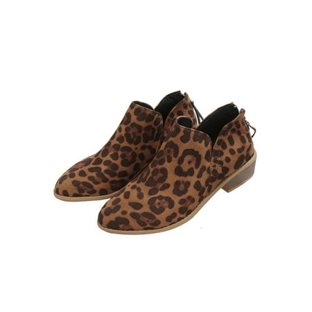 Eloshman Women Leopard Print Chunky Heeled Ankle Boots Dress Non Slip Pointed Toe Short Bootie Leopard Print 5.5
Eloshman Women Leopard Print Chunky Heeled Ankle Boots Dress Non Slip Pointed Toe Short Bootie Leopard Print 5.5