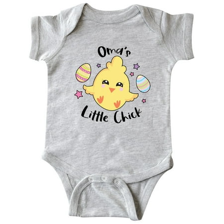 Inktastic Happy Easter Oma s Little Chick Gift Baby Girl Bodysuit