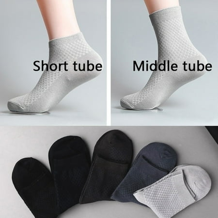 GXSR 5 Pairs/Set Men s Solid Color Bamboo Fiber Cozy Sweat Odor Resistant Middle Tube Crew Ankle Socks
GXSR 5 Pairs/Set Men s Solid Color Bamboo Fiber Cozy Sweat Odor Resistant Middle Tube Crew Ankle Socks