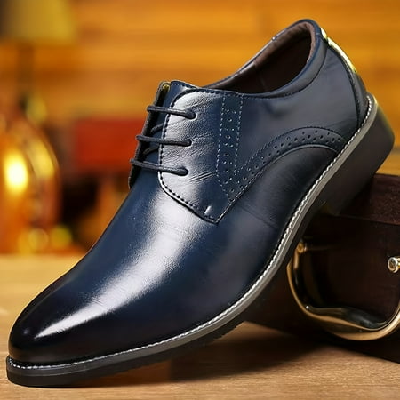 SHZHRUKUNSHM Elegant Men‘s Non-Slip Round Toe Lace-Up Formal Dress Shoes for Wedding Party Business Attire
SHZHRUKUNSHM Elegant Men‘s Non-Slip Round Toe Lace-Up Formal Dress Shoes for Wedding Party Business Attire