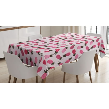 Pineapple Tablecloth Doodled Style Exotic Pineapple Figures Scattered Spotted Zigzag Pattern Rectangular Table Cover for Dining Room Kitchen 60 X 90 Inches Pink Black Magenta by Ambesonne
Pineapple Tablecloth Doodled Style Exotic Pineapple Figures Scattered Spotted Zigzag Pattern Rectangular Table Cover for Dining Room Kitchen 60 X 90 Inches Pink Black Magenta by Ambesonne