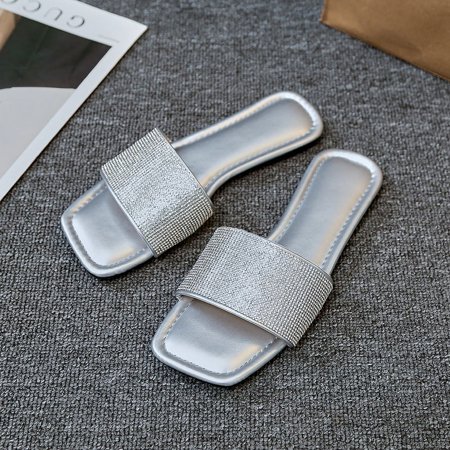 SHYPM Women s Rhinestone Summer Shoes Pattern Sandals Slip On Lightweight Flat Casual Shoes Glitter Vacation Beach Shoes-Silver39
SHYPM Women s Rhinestone Summer Shoes Pattern Sandals Slip On Lightweight Flat Casual Shoes Glitter Vacation Beach Shoes-Silver39