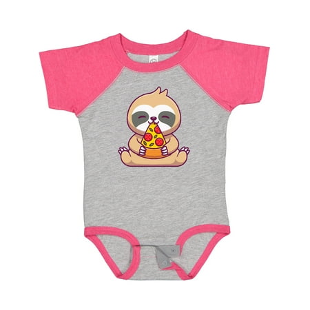 Inktastic Sloth Pizza Gift Baby Boy or Baby Girl Bodysuit
