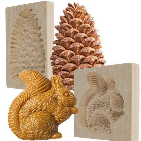 Kyoffiie 2 Pack Wooden Cookie Molds for Baking Kitchen Biscuit Cutter Set 3D Carved Gingerbread Cookie Stamps DIY Shapes Biscuit Press Stamp Molds for Party Baking Tool
Kyoffiie 2 Pack Wooden Cookie Molds for Baking Kitchen Biscuit Cutter Set 3D Carved Gingerbread Cookie Stamps DIY Shapes Biscuit Press Stamp Molds for Party Baking Tool