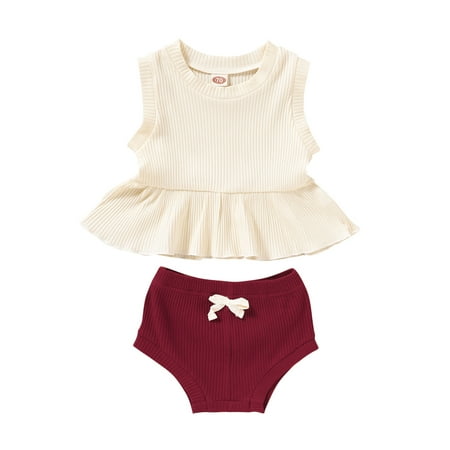 Newborn Infant Baby Girls Summer Solid Ribbed Vest Ruffled Tops Shorts Set Outfits Fashion Children s Suit
Newborn Infant Baby Girls Summer Solid Ribbed Vest Ruffled Tops Shorts Set Outfits Fashion Children s Suit