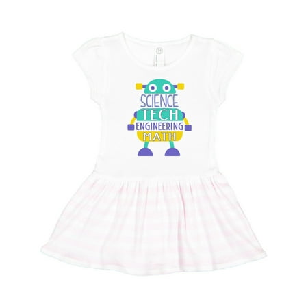 Inktastic Robot Science Tech Engineering Math Gift Toddler Girl Dress
