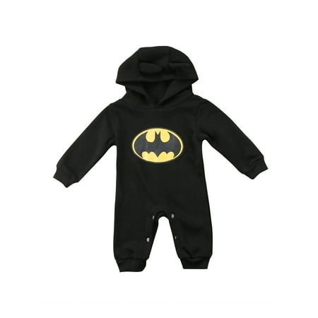 Newborn Toddler Baby Boy Girl Snap Closure Jumpsuit Long Sleeves Romper with Cute Ears Caps Bodysuit Batman Outfit
Newborn Toddler Baby Boy Girl Snap Closure Jumpsuit Long Sleeves Romper with Cute Ears Caps Bodysuit Batman Outfit