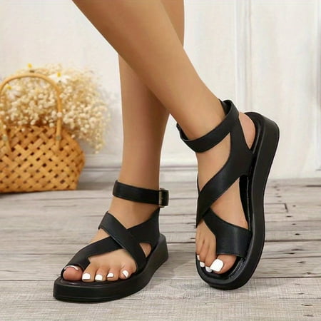 HYCGKJ Trendy Women‘s Casual Toe Loop Platform Sandals - Stylish Cross Strap Platform Shoes for Vacation
HYCGKJ Trendy Women‘s Casual Toe Loop Platform Sandals - Stylish Cross Strap Platform Shoes for Vacation