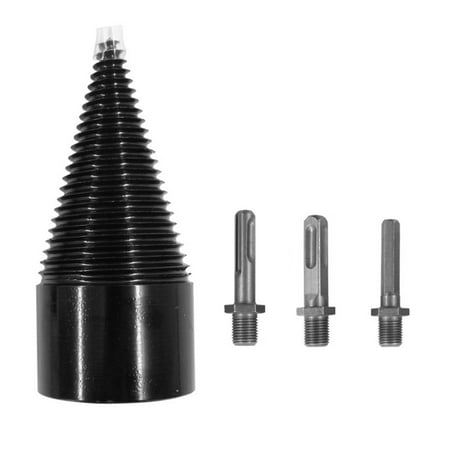Wood Splitter Drill Bit Firewood Log Splitter Drill Bit Heavy Duty Drill Screw Cone Driver 42mm with 3 Removable Shanks (Round Hex)
Wood Splitter Drill Bit Firewood Log Splitter Drill Bit Heavy Duty Drill Screw Cone Driver 42mm with 3 Removable Shanks (Round Hex)