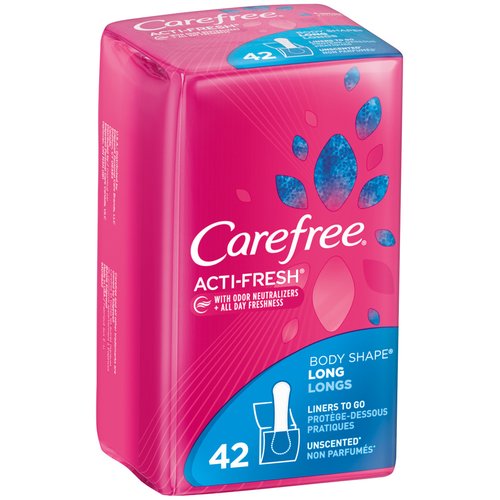 carefree acti fresh body shape liners carefree acti fresh body shape liners