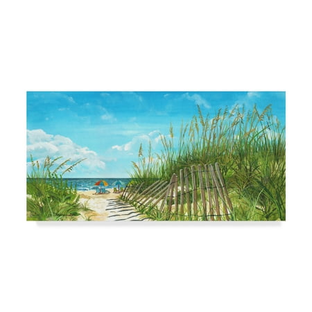 Trademark Fine Art 'Beach Path' Canvas Art by Cindy Fornataro