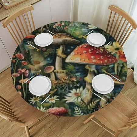 BCIIG Mushroom Flowers Fantasy Round Table Cover Stain Resistant Washable Indoor Outdoor Tablecloth Kitchen Dining Wedding Parties Tablecloths 100% Polyester Fiber 46 -50
BCIIG Mushroom Flowers Fantasy Round Table Cover Stain Resistant Washable Indoor Outdoor Tablecloth Kitchen Dining Wedding Parties Tablecloths 100% Polyester Fiber 46 -50