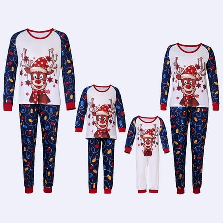XFLWAM Family Christmas Pajamas Matching Sets Xmas Cute Reindeer Print Matching Pjs for Adults Kids Baby Holiday Home wear Sleepwear Set Unisex
XFLWAM Family Christmas Pajamas Matching Sets Xmas Cute Reindeer Print Matching Pjs for Adults Kids Baby Holiday Home wear Sleepwear Set Unisex