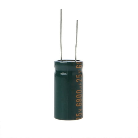 25V 6800uF Capacitance Electrolytic Radial Capacitor High Frequency Low ESR