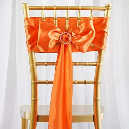TABLECLOTHSFACTORY 25Pcs Orange Chair Sashes Tie Bows Catering Wedding Party Decorations 6 X106
TABLECLOTHSFACTORY 25Pcs Orange Chair Sashes Tie Bows Catering Wedding Party Decorations 6 X106
