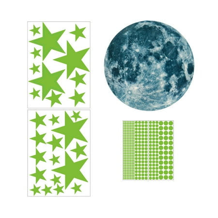 Glow in The Dark Stickers Set Luminous Moon Star Dot Self-adhesion Wallpaper Fluorescent Glow Wall Ceiling Art Sticker Decals for Kids Bedroom Room Decorations
Glow in The Dark Stickers Set Luminous Moon Star Dot Self-adhesion Wallpaper Fluorescent Glow Wall Ceiling Art Sticker Decals for Kids Bedroom Room Decorations