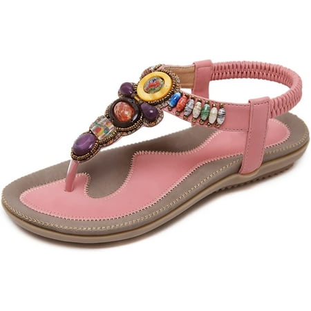 Women Sandals Bohemian Flat Elastic Ankle Strap Comfortable Summer Beach Flats Shoes Women Flip Flops
Women Sandals Bohemian Flat Elastic Ankle Strap Comfortable Summer Beach Flats Shoes Women Flip Flops
