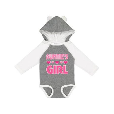 Inktastic Auntie Girl Niece Gift Baby Girl Long Sleeve Bodysuit