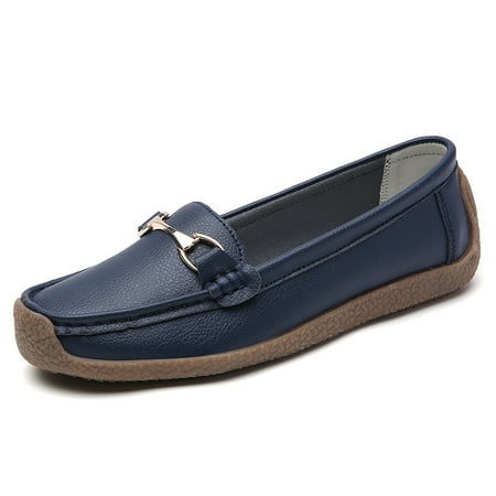 Women‘s Metal Buckle Flat Loafers Comfortable Solid Color Slip On Moccasins Casual Walking Shoes
Women‘s Metal Buckle Flat Loafers Comfortable Solid Color Slip On Moccasins Casual Walking Shoes