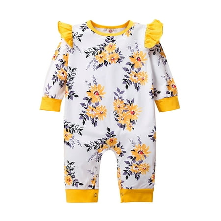 Honeeladyy Newborn Infant Baby Girls Long Sleeve Floral Flowers Romper Jumpsuit White
Honeeladyy Newborn Infant Baby Girls Long Sleeve Floral Flowers Romper Jumpsuit White