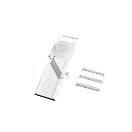 Benriner Mandoline Slicer with 4 Japanese Stainless Steel Blades BPA Free 12.75 x 3.75-Inches
Benriner Mandoline Slicer with 4 Japanese Stainless Steel Blades BPA Free 12.75 x 3.75-Inches