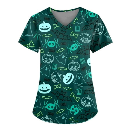 HHei_K plus size scrubs for women Women s Fashion Casual Short Sleeve V-Neck Printed Pocket Top
HHei_K plus size scrubs for women Women s Fashion Casual Short Sleeve V-Neck Printed Pocket Top