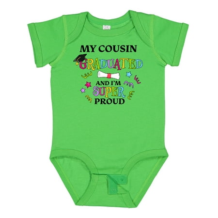 Inktastic My Cousin Graduated and I m Super Proud Gift Baby Boy or Baby Girl Bodysuit
Inktastic My Cousin Graduated and I m Super Proud Gift Baby Boy or Baby Girl Bodysuit
