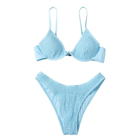 JBEELATE Women 2Pcs Swimsuit Solid Color Sleeveless Push Up Padded Bikini Bra with Briefs Bathing Suit 2022
JBEELATE Women 2Pcs Swimsuit Solid Color Sleeveless Push Up Padded Bikini Bra with Briefs Bathing Suit 2022
