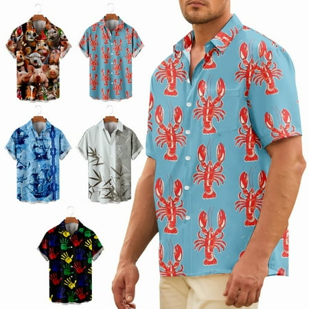 Mens Animals Graphic Tee Shirts Regular Fit Polyester Costume Regular & Big Man Sizes
Mens Animals Graphic Tee Shirts Regular Fit Polyester Costume Regular & Big Man Sizes