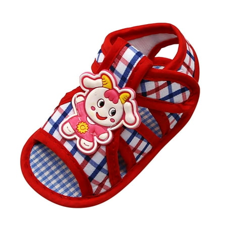 Baby Girls Sandals Cartoon Soft Sole Lightly Comfy Open-Toe Hoop and Loop Prewalkers Shoes for Girl Size 11
Baby Girls Sandals Cartoon Soft Sole Lightly Comfy Open-Toe Hoop and Loop Prewalkers Shoes for Girl Size 11