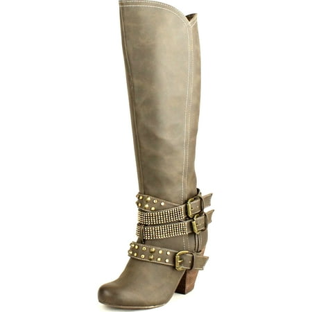Not Rated Womens Cocktail Queen Riding Boots Taupe 8
