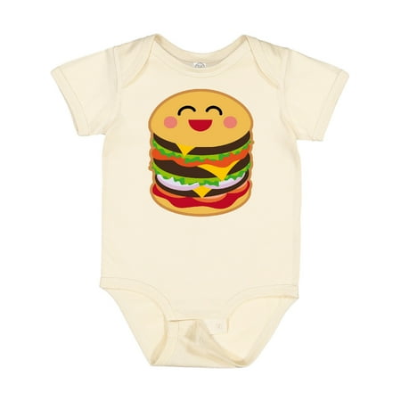 Inktastic Hamburger Kawaii Gift Baby Boy or Baby Girl Bodysuit