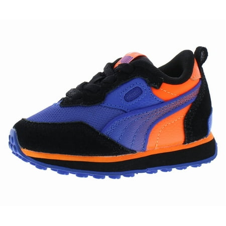 Puma Rider Future Vintage Dartfrog Alternate Closure Infant/Toddler Shoes Size 5, Color: Sapphire/Puma Black/Orange