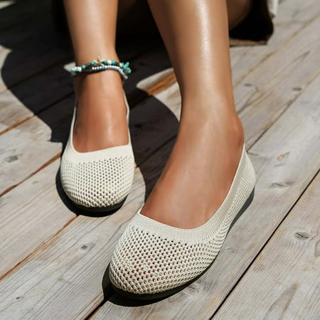 Women Slip on Shoes Tawop Flats Pull-On Ladies Solid Color Lightweight Breathable Shoes Beige 39(Us:7)
Women Slip on Shoes Tawop Flats Pull-On Ladies Solid Color Lightweight Breathable Shoes Beige 39(Us:7)