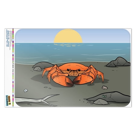 Crab On Beach Home Business Office Sign