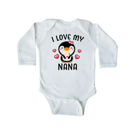 Inktastic I Love My Nana with Cute Penguin and Hearts Gift Baby Girl Long Sleeve Bodysuit
Inktastic I Love My Nana with Cute Penguin and Hearts Gift Baby Girl Long Sleeve Bodysuit