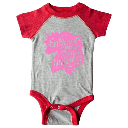Inktastic Embrace Your Inner Unicorn with Silhouette in Pink Grunge Gift Baby Boy or Baby Girl Bodysuit
Inktastic Embrace Your Inner Unicorn with Silhouette in Pink Grunge Gift Baby Boy or Baby Girl Bodysuit