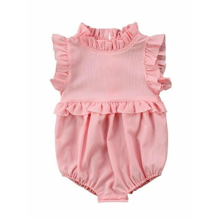 Xingqing Baby Girls Princess Ruffle Romper Jumpsuit Clothes One-Pieces Outfits 18-24 Months