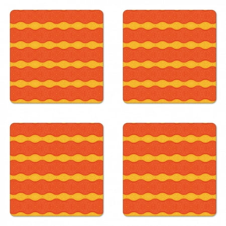 Abstract Coaster Set of 4 Repetitive Victorian Style Ornaments Combined with Modern Waves Print Square Hardboard Gloss Coasters Standard Size Vermilion Earth Yellow by Ambesonne
Abstract Coaster Set of 4 Repetitive Victorian Style Ornaments Combined with Modern Waves Print Square Hardboard Gloss Coasters Standard Size Vermilion Earth Yellow by Ambesonne