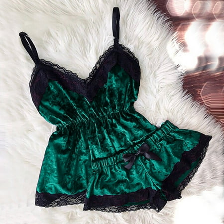 Gyouwnll Sleepwear For Womens Pajamas For Women V-Neck Eyelash Lace Stain Camisole Pajamas Bowknot Shorts Set
Gyouwnll Sleepwear For Womens Pajamas For Women V-Neck Eyelash Lace Stain Camisole Pajamas Bowknot Shorts Set