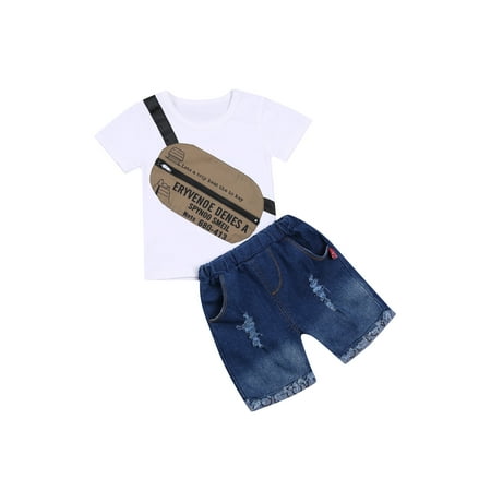 Owl s-Yard Toddler Boy Summer Clothes Set Jeans Shorts Cool Short Sleeve T-Shirts Ripped Jeans Outfits CQH
Owl s-Yard Toddler Boy Summer Clothes Set Jeans Shorts Cool Short Sleeve T-Shirts Ripped Jeans Outfits CQH