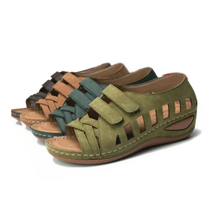 Summer Shoes Women Soft Vintage Sandals Anti-slip Comfortable Walking Sandals Athletic Hiking Sandals For Women 36 Brown
Summer Shoes Women Soft Vintage Sandals Anti-slip Comfortable Walking Sandals Athletic Hiking Sandals For Women 36 Brown